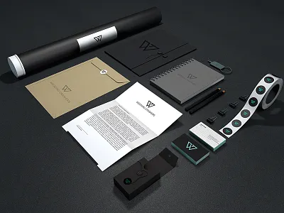 Wedding Crashers Brand Stationary Mockup brand logo logo design