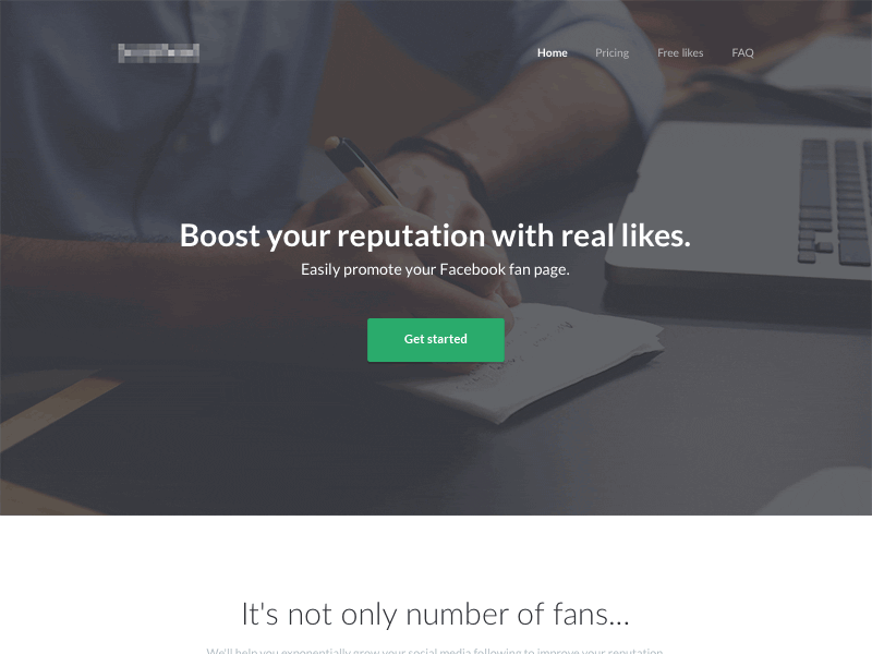 Landing page clean flat footer green landing page simple web webpage website