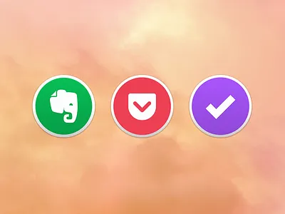 Yosemite Icons browser dock evernote icons mac omnifocus pocket yosemite