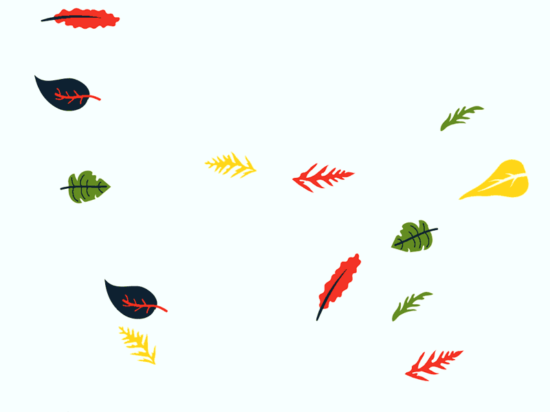 Cascading Leaves animation fall gif leaf loop