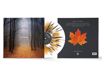 Ourlives—Den Of Lions design jacket leaf music packaging record record packaging