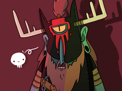 Cyclops Cryptic antlers cyclops dungeons and dragons eye fun geek nerdy skull