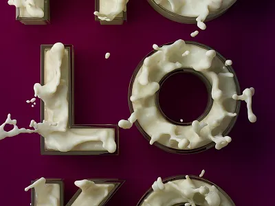 MOLOKO Ultraviolence Milk 3d cinema lettering
