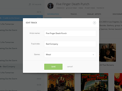 cMusic Player modal app application audio cmusic desktop modal modals music player web window