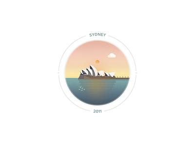 Sunset on Sydney australia cloud illustration opera operahouse sunset sydney