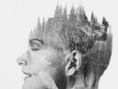 Thinking Is Not Believing art complex cross process idea mix nature people