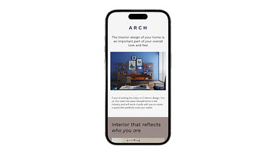 Arch user interface 3d 3d render c4d cinema4d design interaction design render ui ui design uiux user interface