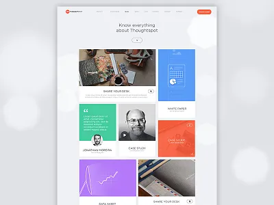 Ressources Page blog blur color polygon quote ressources thumbnail tile white