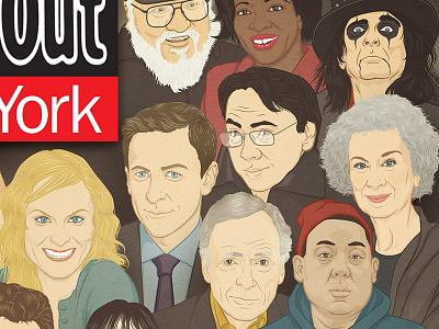 Time Out New York - Cover Illustrations alice cooper amy poehler celebrity george r.r. martin illustration portrait seth meyers
