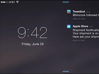 Holding it Wrong: A Landscape Lock Screen ios iphone landscape lock notifications