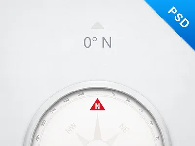 Compass (Free PSD) compass gray icon illustrator metal needle north photoshop sandor smartisan south ui