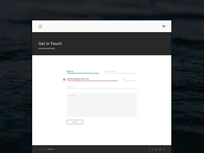 Contact Page contact html page template theme ui ux web