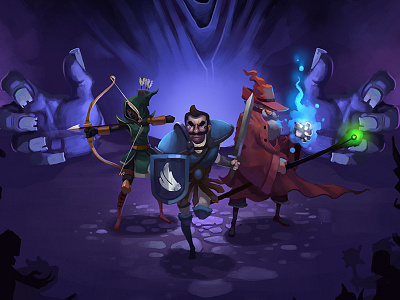 Dungeon League banner art achebit gamedev gaming indie pixelart