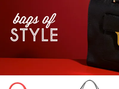Designer Handbag Email ecommerce email fashion html marketing newsletter red typography