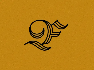 Blackletter F blackletter blksmith f lettering script