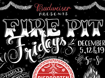 Fire Pit Friday's beer chalk chalk art chalk lettering chalkboard hand lettering illustration typography