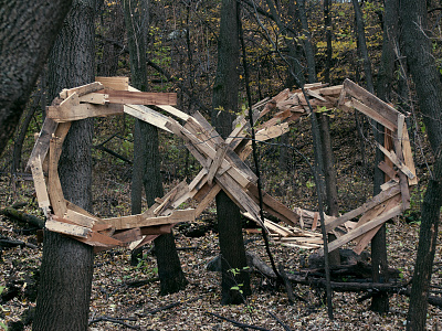 Eternity - Part Two behind the scenes bts forest hand made logo materials perspective photo raw symbol wood