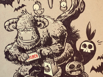 Inktober Day 27 - Halloween character design halloween illustration inktober monster pen and ink