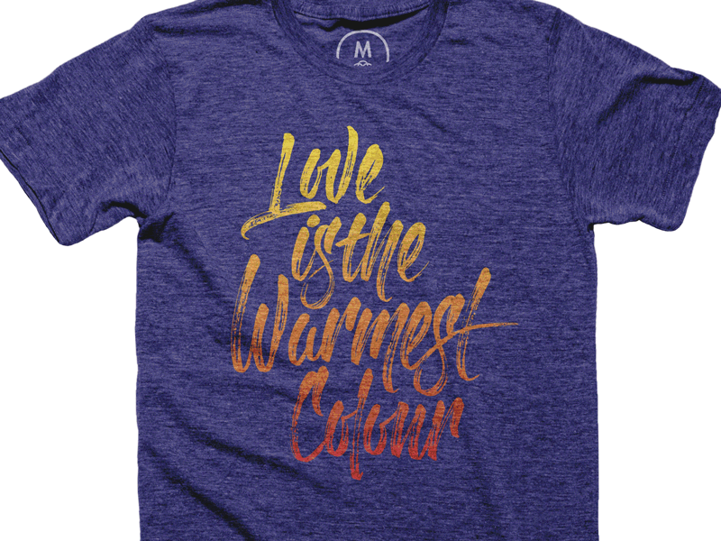 The Warmest Colour on Cotton Bureau brushpen calligraphy cotton bureau lettering scripts type typography