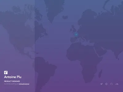 Landing Page icons landing page portfolio social ui world map