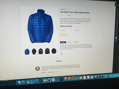 Product Detail add card detail page price product reviews selectbox star tab to
