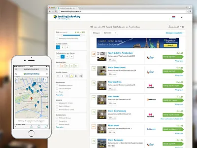 Lookingforbooking Dribbble button facilities hotel hotels icons interface map menu navigation typography ui