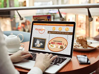 Crepe House food illustration layout pancake restaurant