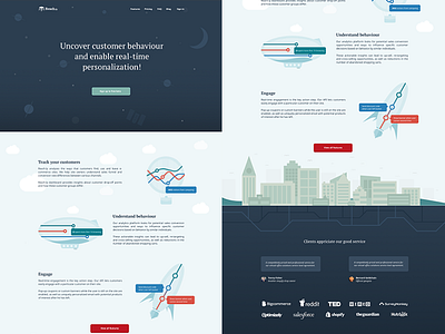 Landing page concept for reach.ly landing page latvia riga startup ui user interface web website