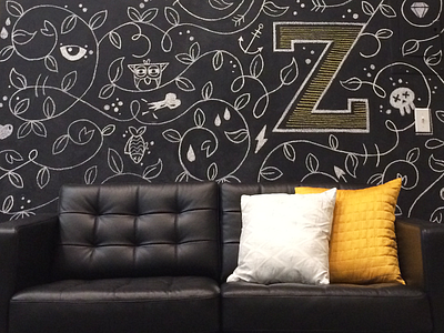 Funsize Chalk Mural all the pretty colors chalk chalk wall mural nathan walker sujin wowsujina