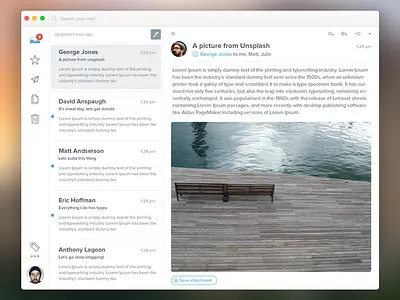 Something Reimagined - Email App app apple application desktop mail os retina ui ux web x