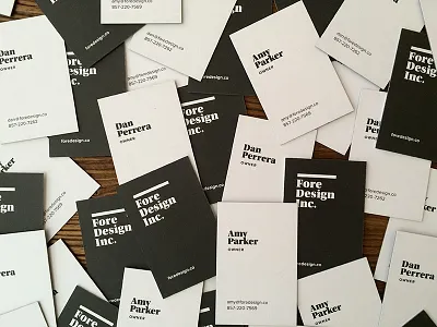 Cards! business cards bw