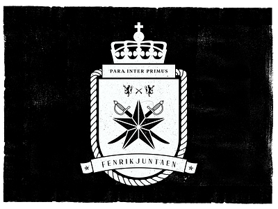 Fenrikjuntaen army badge decoration lion swords