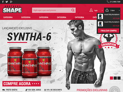 Brothers Shape e commerce fitness gym