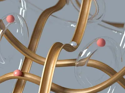 Weeeee 3d animation balls c4d cinema4d loop octane satisfying slides