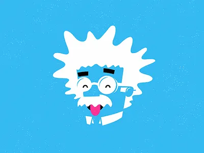 Ned character einstein ned flanders okilly dokilly! tongue vector