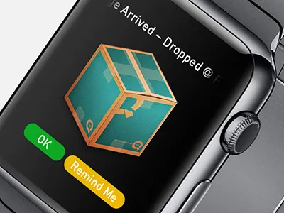Apple Watch - Package Delivered apple notification package watch