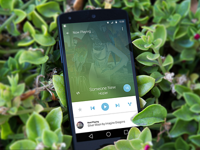 Android L Player Project android l material design music play. light player ui ux