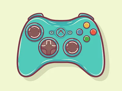 Xbox 360 Controller controllers game game controller game icons gaming icons illustrations xbox xbox 360