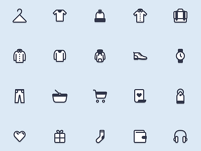 Clothing icons clothing e commerce hoodie icon icons shirt shoe sock wallet