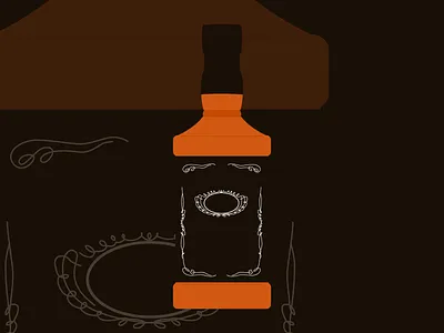 Jack Daniels bottle illustrator jack daniels jd liquor vector whiskey whisky