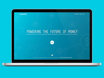 Marqeta.com (new landing page) developer fintech flat icons money payments responsive