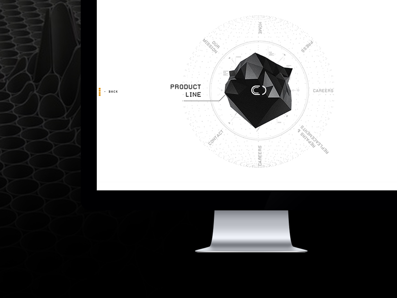 Construct Web Nav Concept construction glitch hack navigation robots tech ui web website