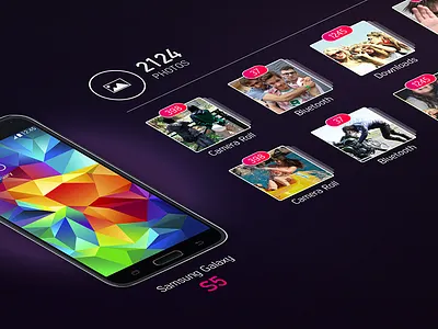 Scanner - Photo Stream album clean colorful dark data transfer mobile multi touch photo scan