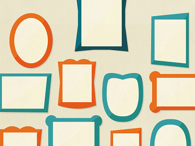 Pictures blue frames illustration pictures red texture