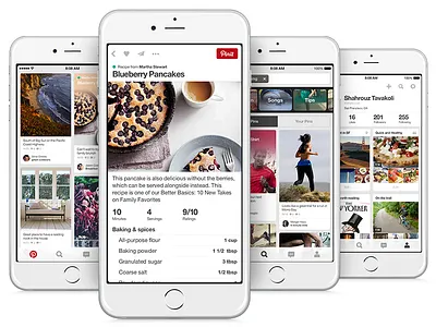 Pinterest on iOS clean helvetica ios iphone pins pinterest swiss typography ui