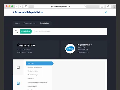 Medication Page WIP dashboard ui web