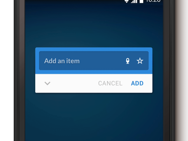 Wunderlist Quick-Add Widget for Android android l animation material design widget wunderlist