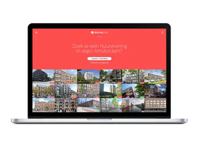 WoningGids design flat houses interface minimal rent social housing ui user interface web design website woninggids