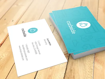 Curbside Business Cards app brand business card curbside indentity ios iphone pattern seamless shopping