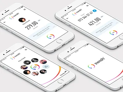 Swish 2.0 colors friend pay payment swish transfer